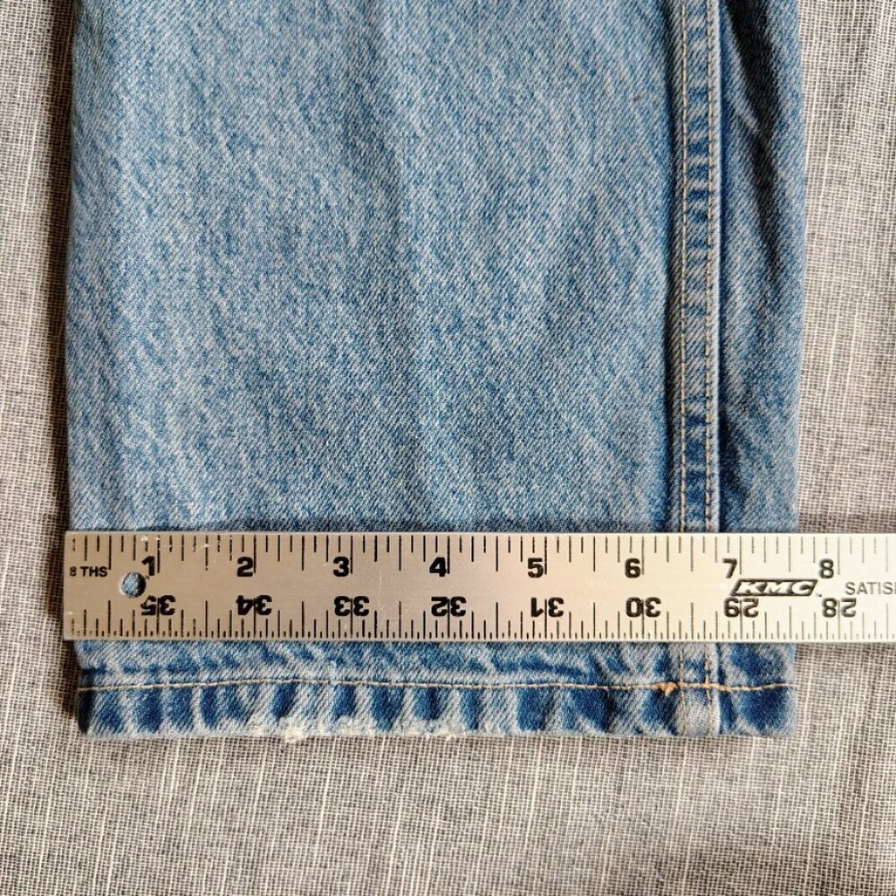 Zara Blue Straight Leg Jeans - Picture 6 of 13